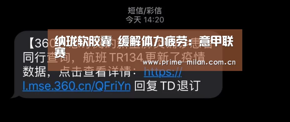 纳珑软胶囊 缓解体力疲劳:意甲联赛(图1) 意大利足球